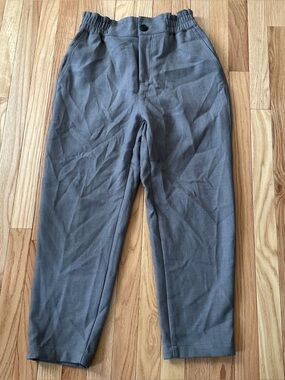 Zara Gray Trouser Pants Womens Small Elastic Waist Dress Pants Smart Casual